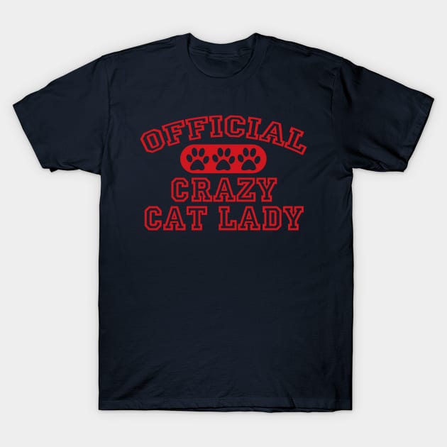 Crazy cat lady t shirt sales